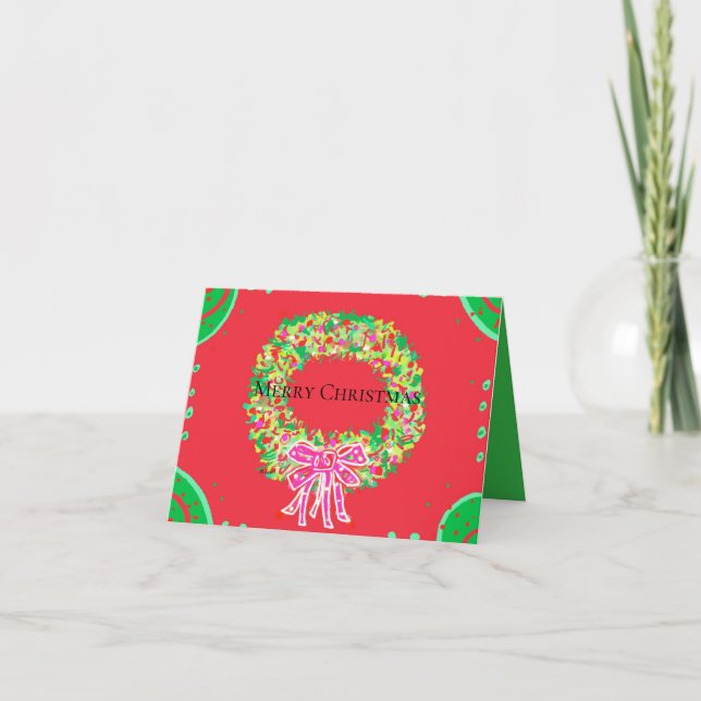Frohe Weihnachten  Karte (Vorderseite)