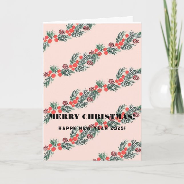 Frohe Weihnachten! Karte (Vorderseite)