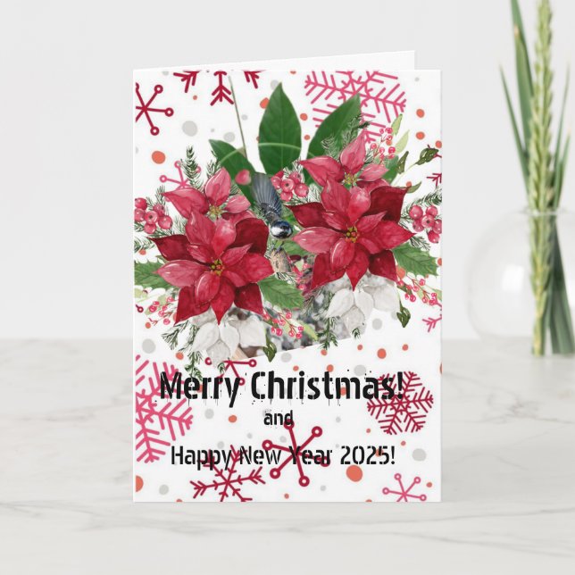 Frohe Weihnachten! Karte (Vorderseite)