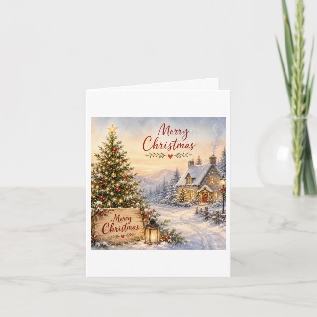Frohe Weihnachten  Karte (Vorderseite)