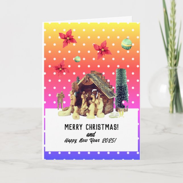 Frohe Weihnachten! Karte (Vorderseite)