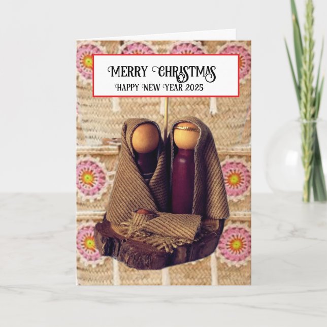 Frohe Weihnachten! Karte (Vorderseite)