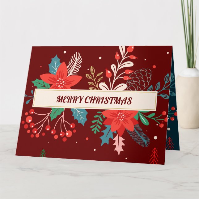 Frohe Weihnachten Karte (Vorderseite)