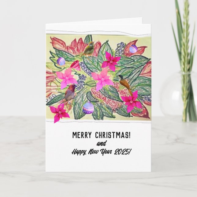 Frohe Weihnachten! Karte (Vorderseite)