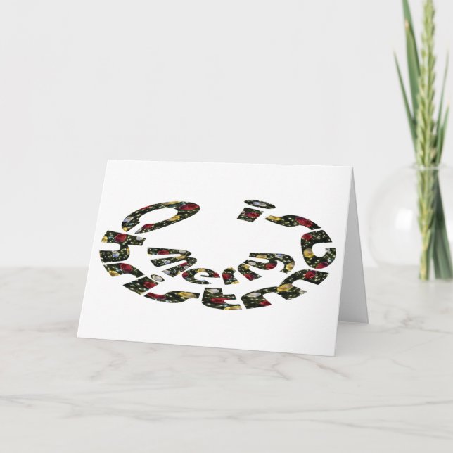 Frohe Weihnachten Karte (Vorderseite)