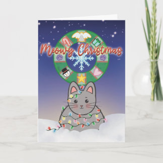Frohe Weihnachten Katze