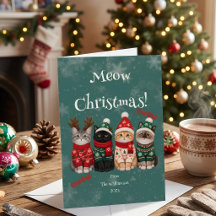 Frohe Weihnachten Katze Feierparty
