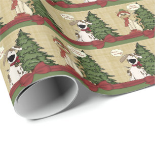 Frohe Weihnachten Katze & Grrr-üße Hund Geschenkpapier