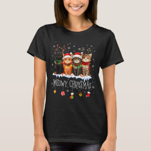Frohe Weihnachten Katze Süße Kätzchen Katzen Weihn T-Shirt