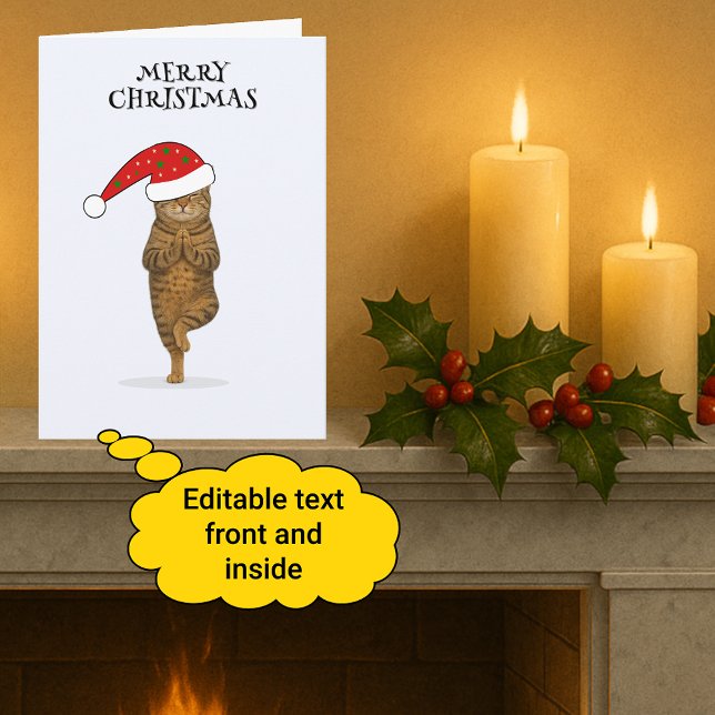Frohe Weihnachten Katzenyoga  (Von Creator hochgeladen)