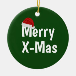 Frohe Weihnachten Keramik Ornament