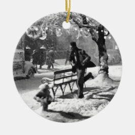 Frohe Weihnachten Keramik Ornament