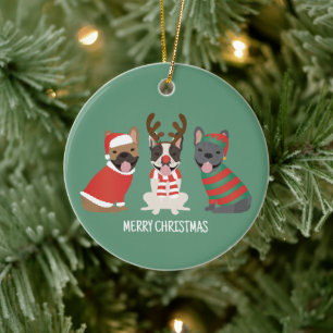Frohe Weihnachten Keramik Ornament