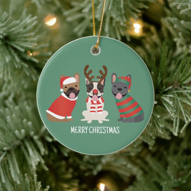 Frohe Weihnachten Keramik Ornament (Baum)