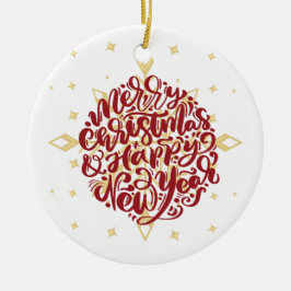 Frohe Weihnachten Keramik Ornament