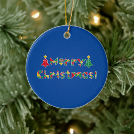 Frohe Weihnachten! Keramik Ornament