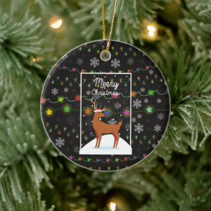 Frohe Weihnachten Keramik Ornament