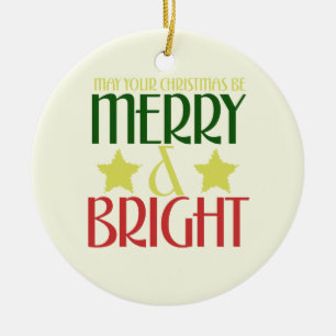 Frohe Weihnachten Keramikornament