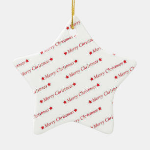 Frohe Weihnachten Keramikornament