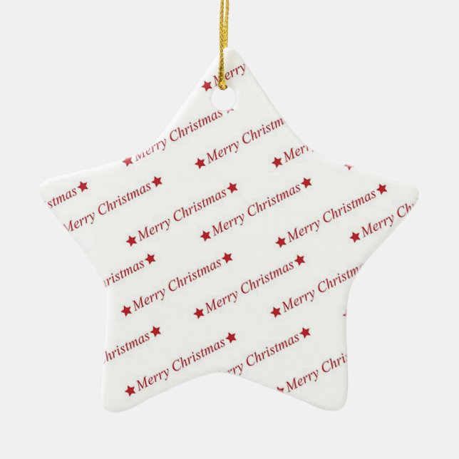 Frohe Weihnachten Keramikornament (Vorne)