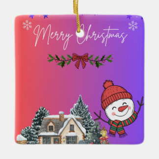 Frohe Weihnachten Keramikornament
