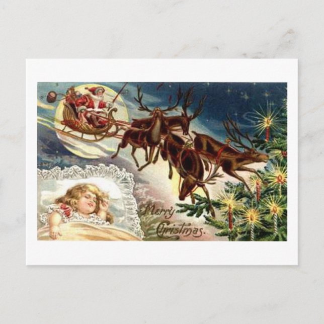 Frohe Weihnachten Kind Schlafend (Vorderseite)