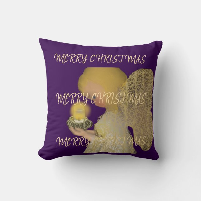 Frohe Weihnachten Kissen (Vorderseite)
