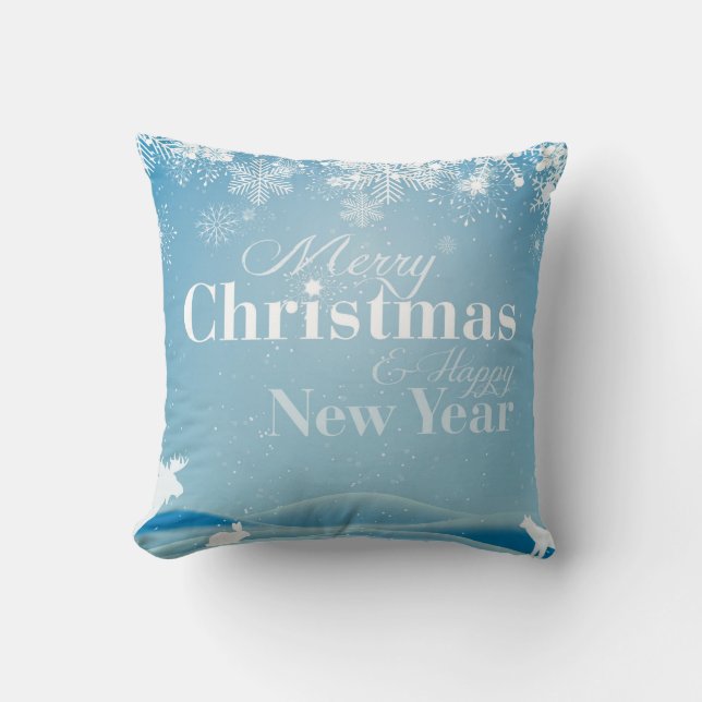 Frohe Weihnachten Kissen (Vorderseite)