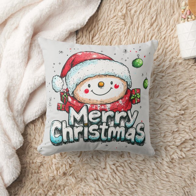 Frohe Weihnachten Kissen (Decke)