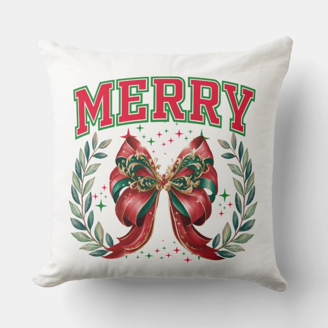 Frohe Weihnachten Kissen (Vorderseite)
