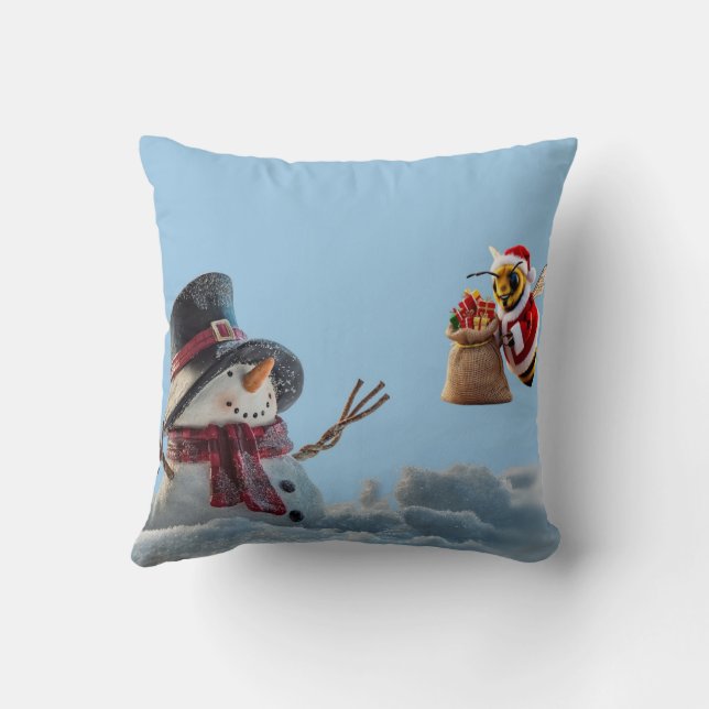 Frohe Weihnachten Kissen (Rückseite)