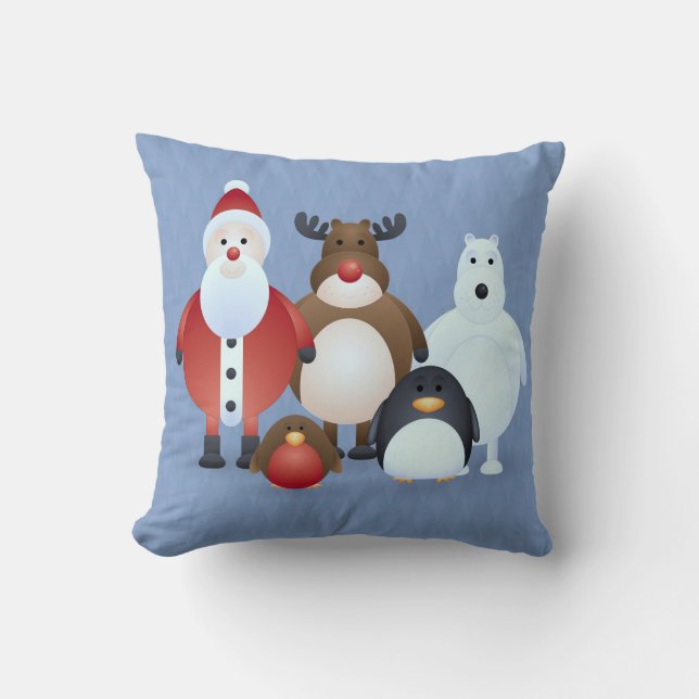 Frohe Weihnachten Kissen (Vorderseite)