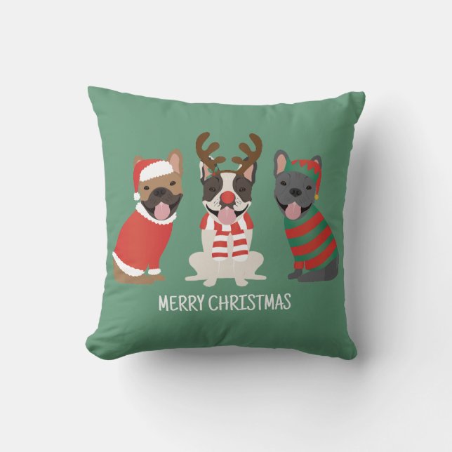 Frohe Weihnachten Kissen (Vorderseite)