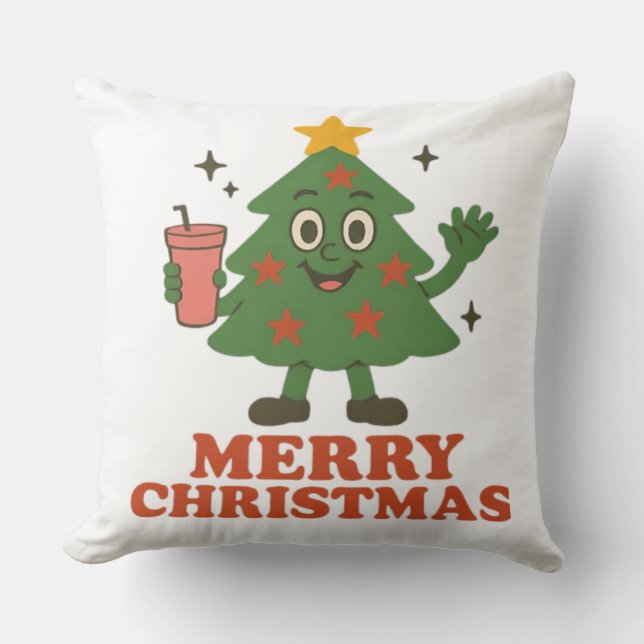 Frohe Weihnachten Kissen (Vorderseite)