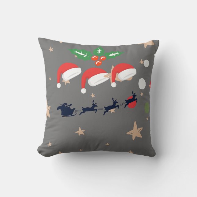 frohe Weihnachten Kissen (Vorderseite)