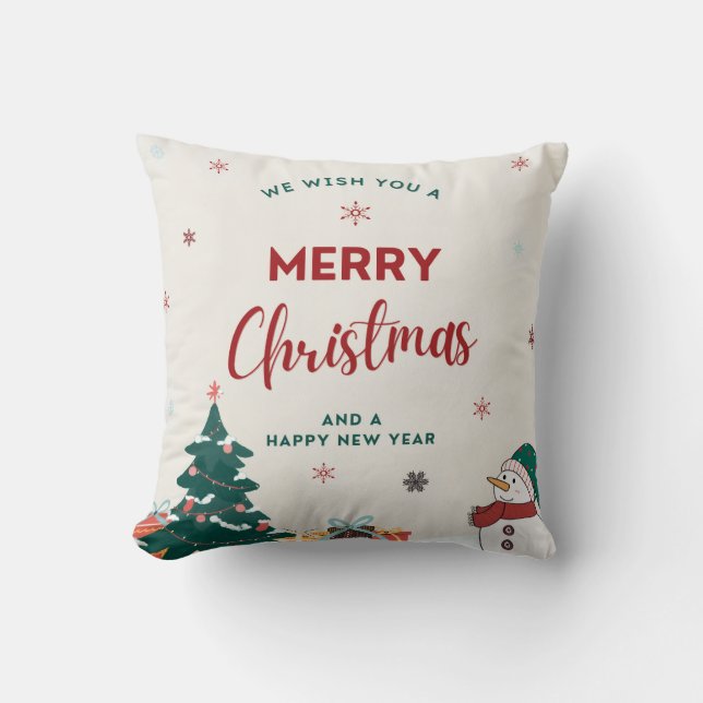 Frohe Weihnachten Kissen (Vorderseite)