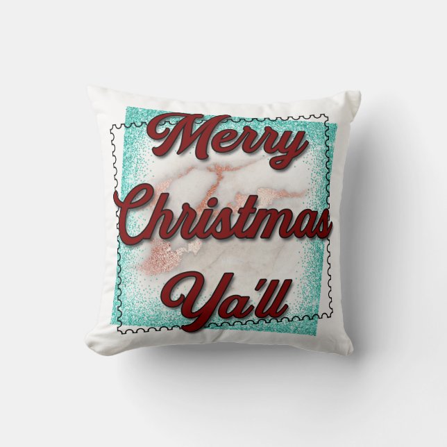 Frohe Weihnachten Kissen (Vorderseite)