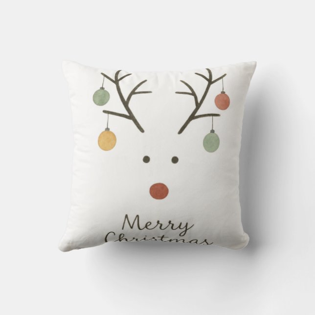 Frohe Weihnachten Kissen (Rückseite)