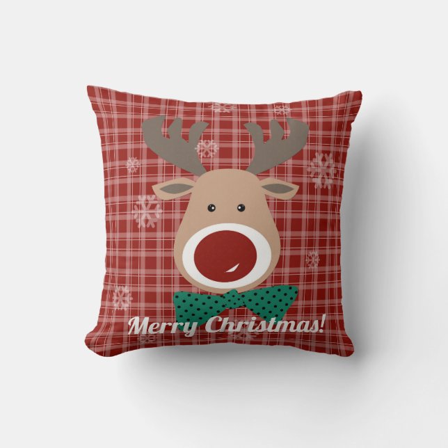 Frohe Weihnachten! Kissen (Vorderseite)