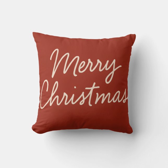 Frohe Weihnachten Kissen (Vorderseite)