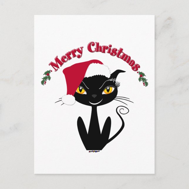 Frohe Weihnachten Kitty Katze (Vorderseite)