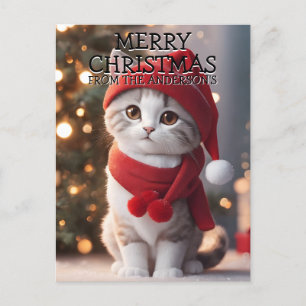 Frohe Weihnachten Kitty Katze Personalisiert