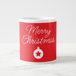 Frohe Weihnachten Klassik Einzigartig Minimalistis Jumbo-Tasse