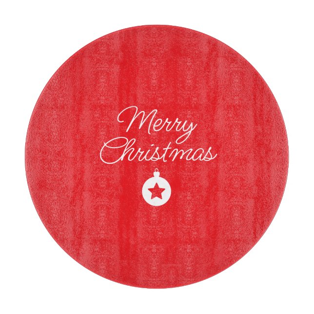 Frohe Weihnachten Klassik Einzigartig Minimalistis Schneidebrett (Vorderseite)