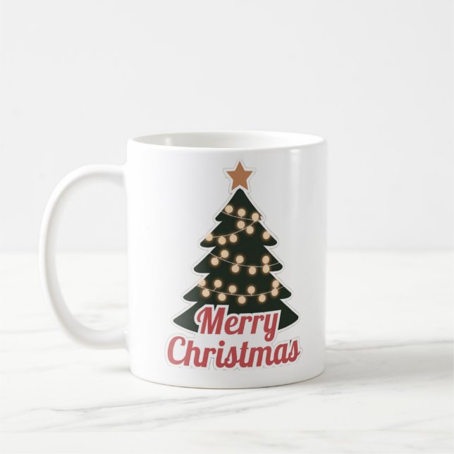 Frohe Weihnachten Klassische Tasse: Festivals Neue Kaffeetasse (Links)