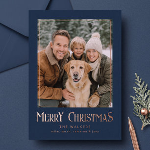 Frohe Weihnachten Klassisches Foto Folienrahmen -  Folien Feiertagskarte