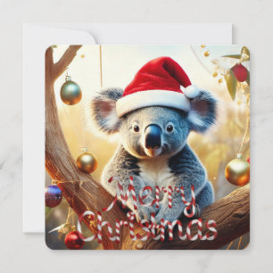 Frohe Weihnachten Koala Santa Hut Gumtree Weihnach