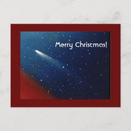 Frohe Weihnachten! Komet Kohoutek Feiertagspostkarte
