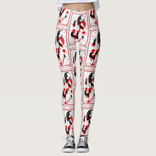 frohe weihnachten krampus leggings