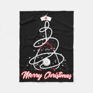Frohe Weihnachten Krankenpfleger-Shirt Yuletide Pr Fleecedecke